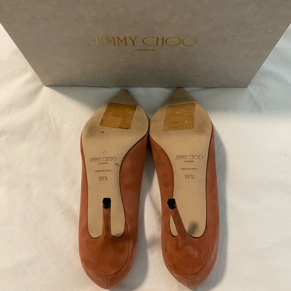 Jimmy Choo Love 85 Pump in Rosewood Suede sz38.5 - Picture 7 of 10